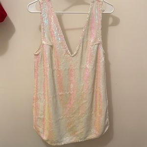 Free people white sequin dress